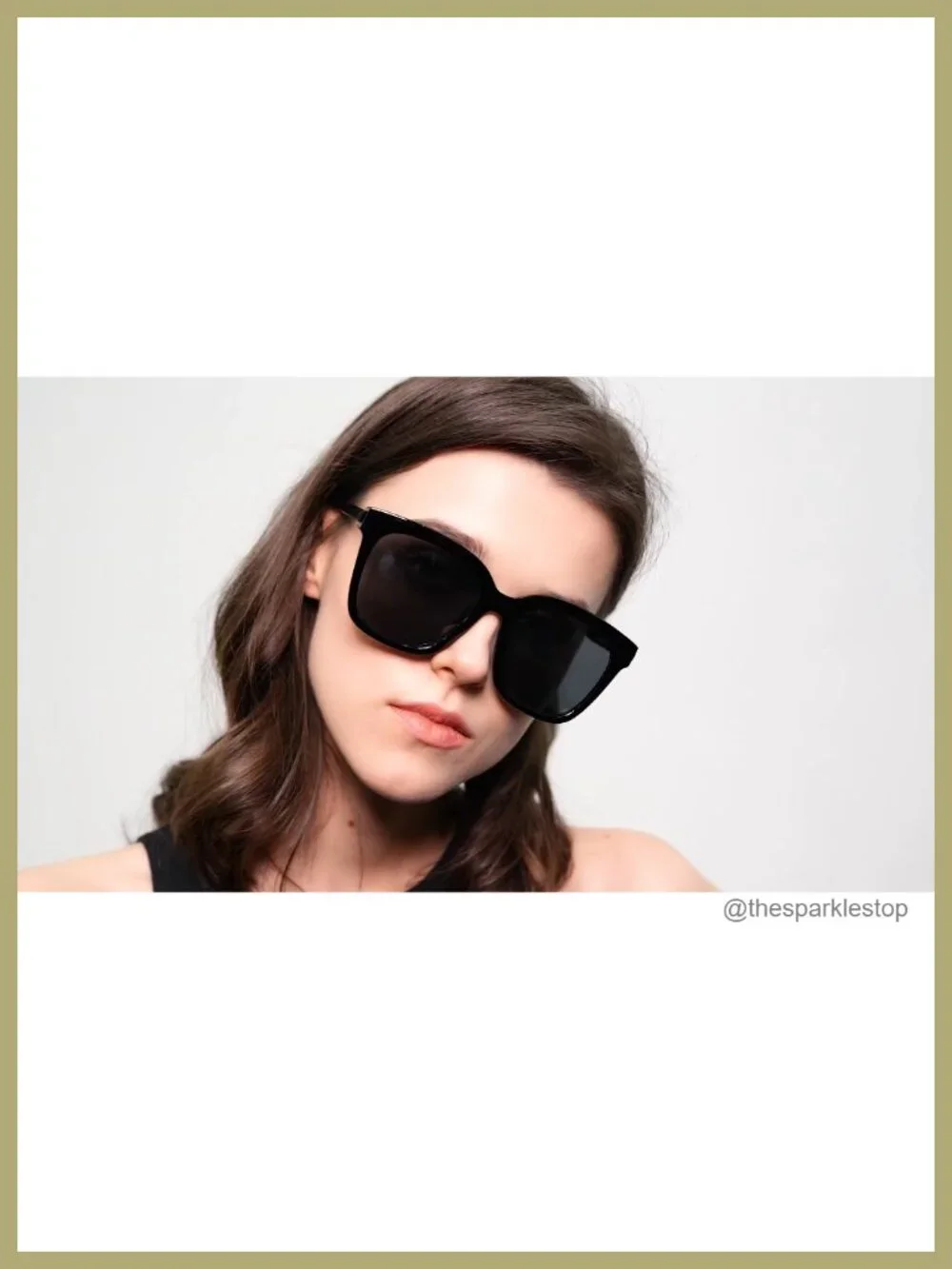 Oversized Square Sunglasses Women UV400 Metal Temples